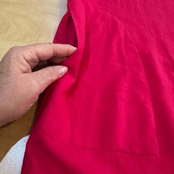 Forcynthia Fushia Linen Sleeveless Dress Sz XL - Picture 5 of 9